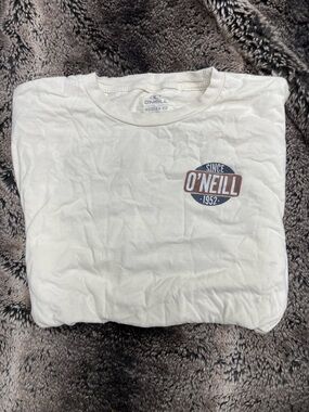 O'Neill White Short Sleeve Tee with Chest Badge